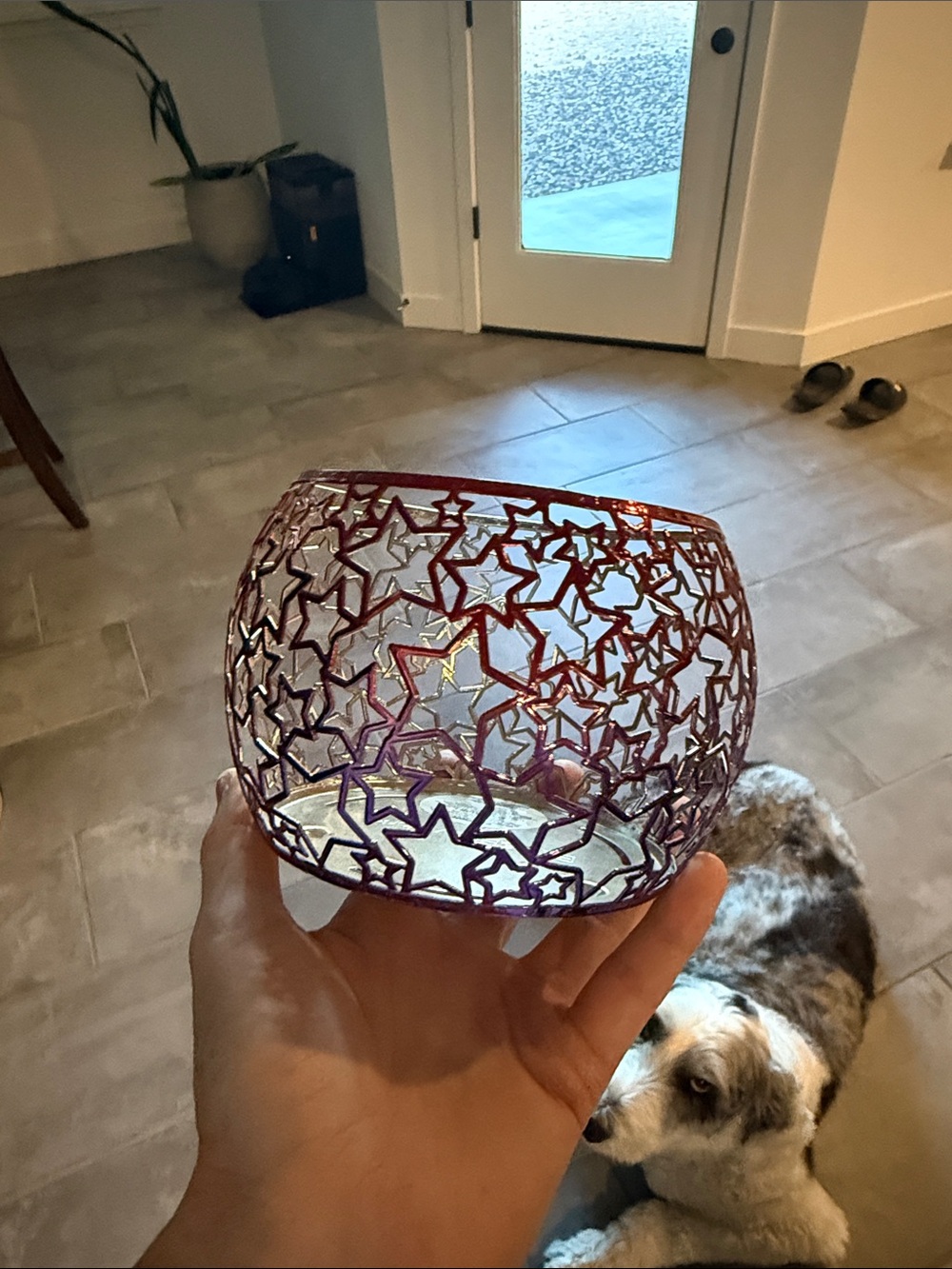 Bath and body works 4th of July 3 wick candle holder